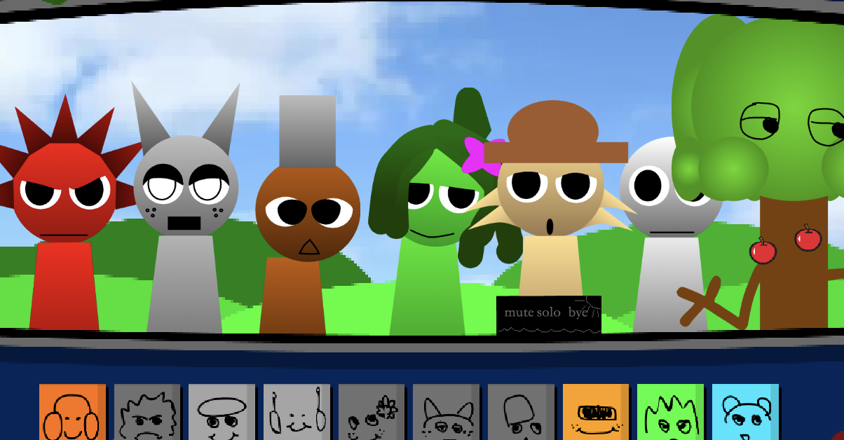 Sprunki 1996 - Sprunki 1996 is a music creation game inspired by the popular rhythm game Incredibox. Set in the year 1996, it uses retro pixel graphics and neon colors to create a 90s electronic music feel.