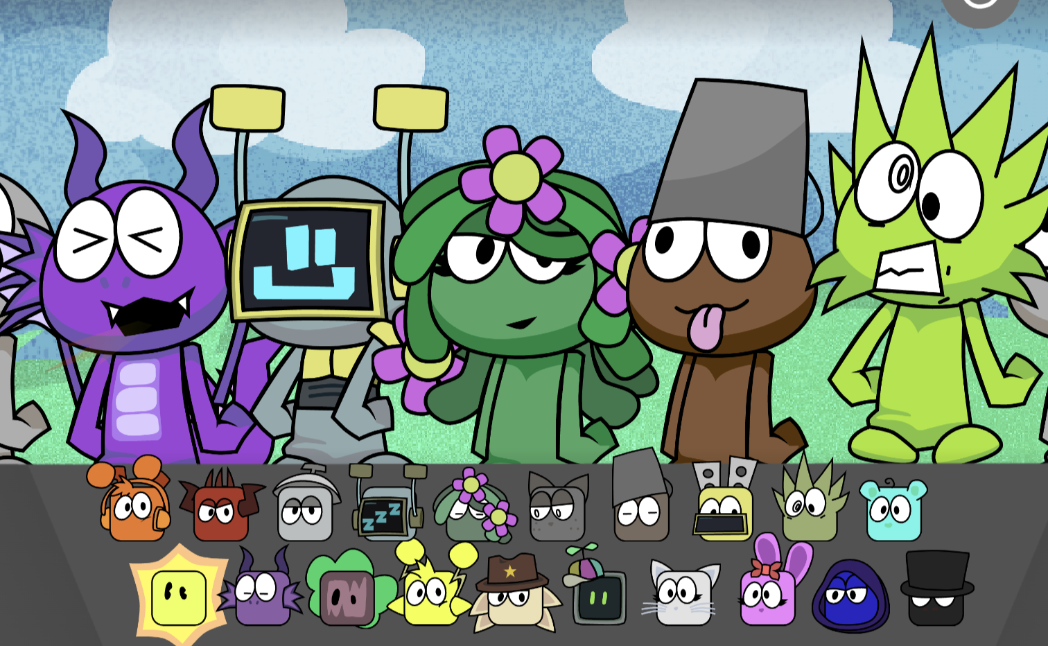 Sprunksters - Sprunksters is an interactive music creation game based on Incredibox, allowing players to mix and create unique music by dragging and dropping different animated characters.